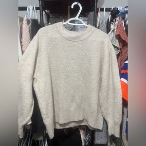 H&M Beige Crewneck Sweater